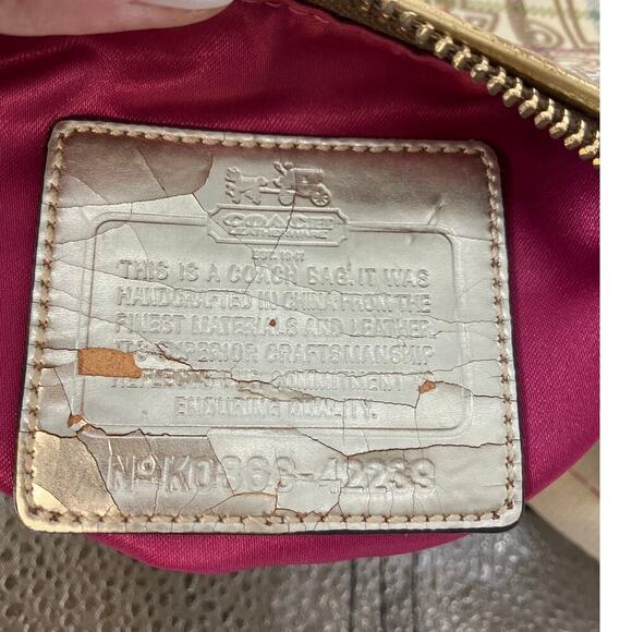 COACH 42239 SMALL COATED CANVAS SIGNATURE CROSSBODY BAG ASIS - Picture 12 of 16